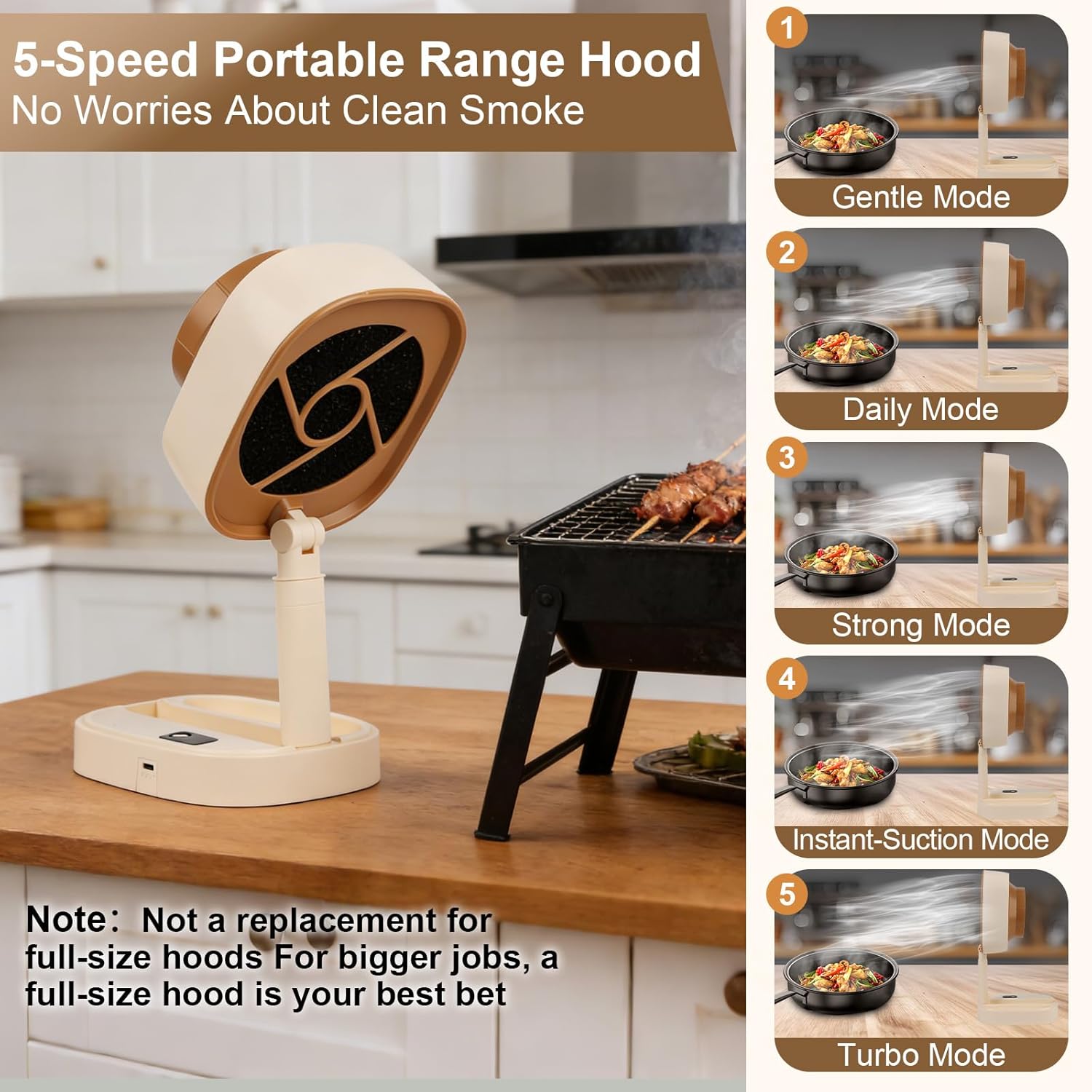 Desktop range hood