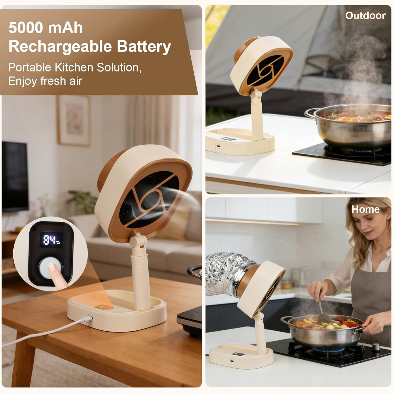 Desktop range hood