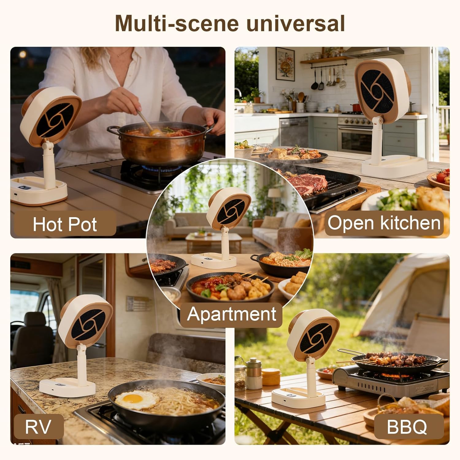 Desktop range hood