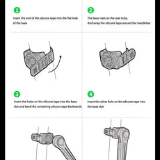 XICHAO Bicycle Intelligent brake sensing taillights