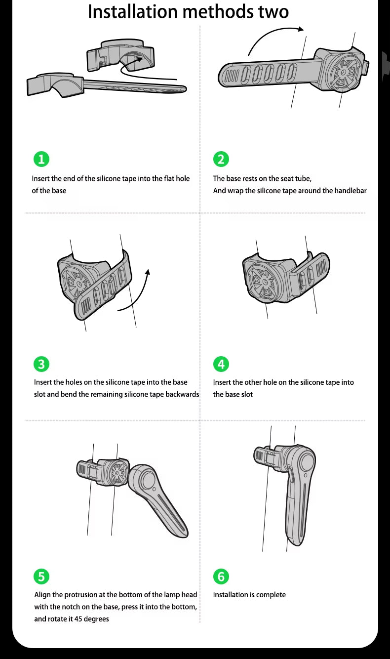 XICHAO Bicycle Intelligent brake sensing taillights