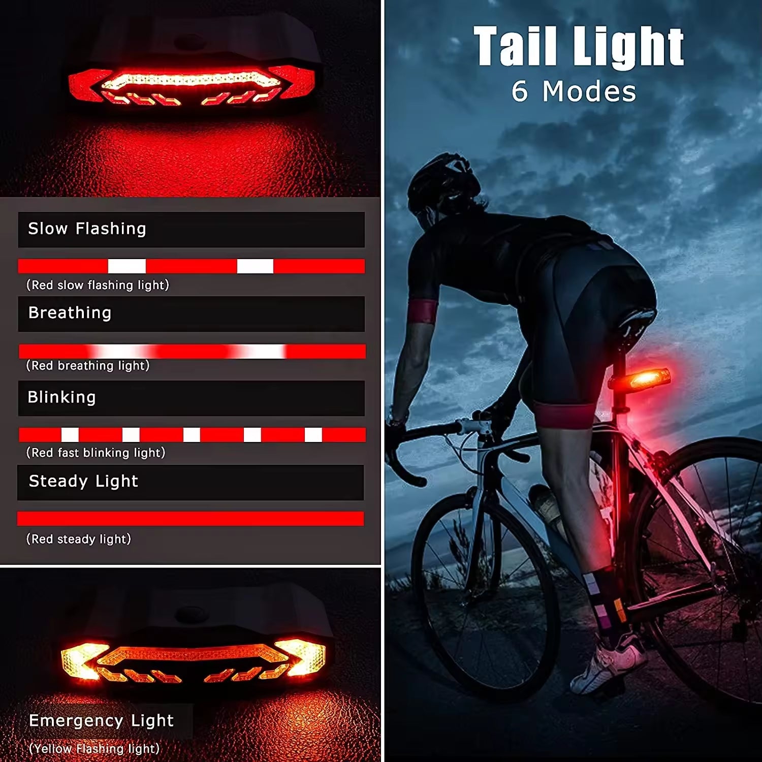 XICHAO Smart Bike Tail Light