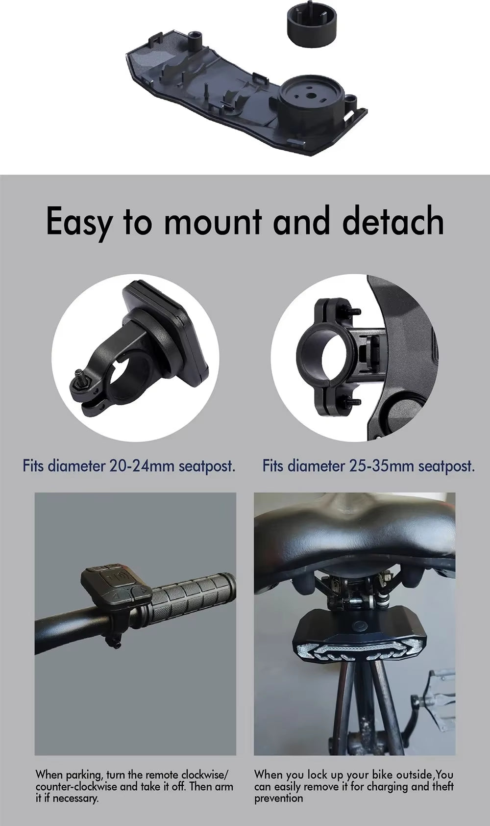 XICHAO Smart Bike Tail Light