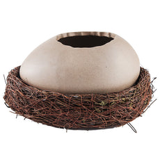 XICHAO Ostrich Egg-Shaped Ceramic Bowl