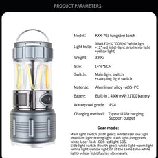 XICHAO 3-in-1 Camping light / flashlight