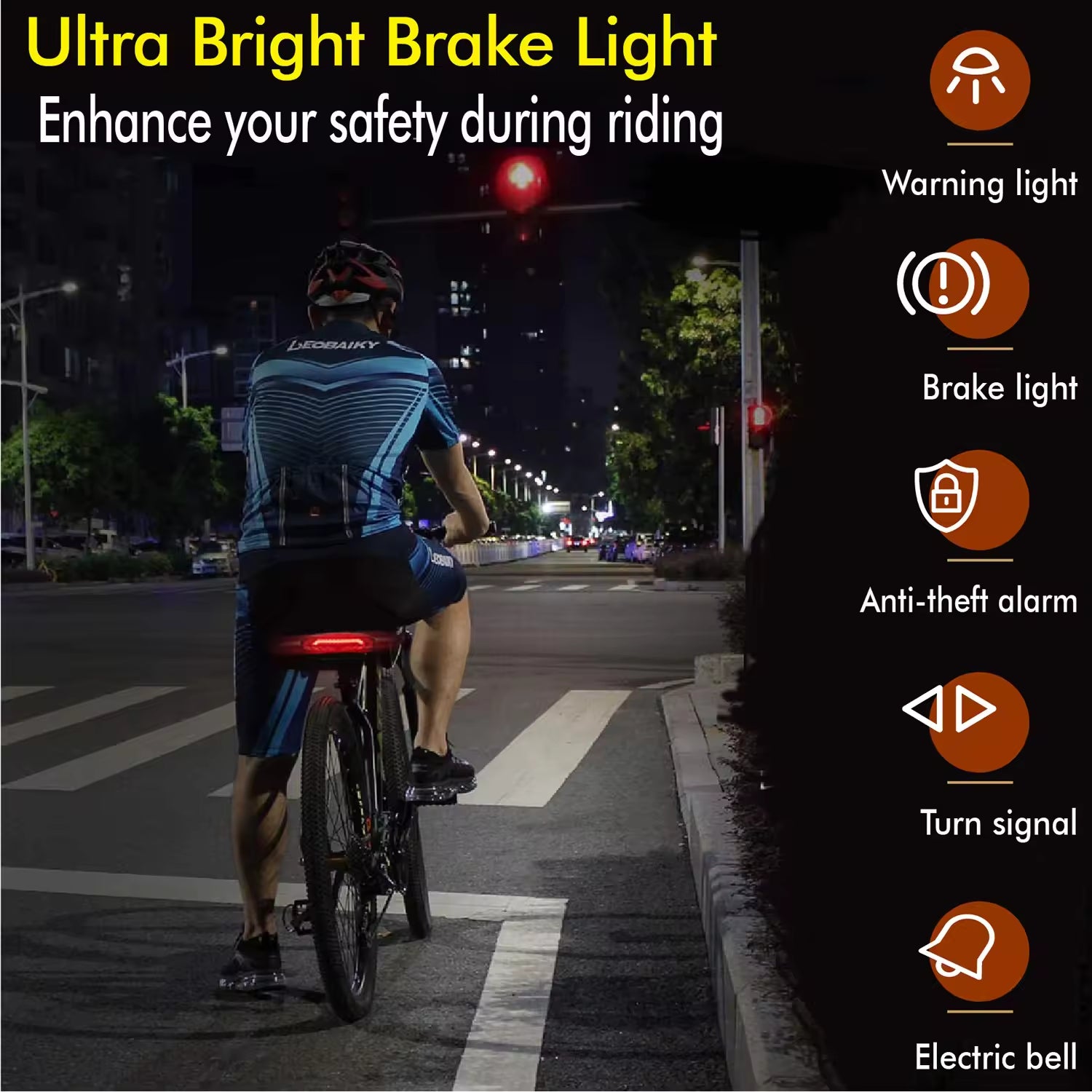 XICHAO Smart Bike Tail Light