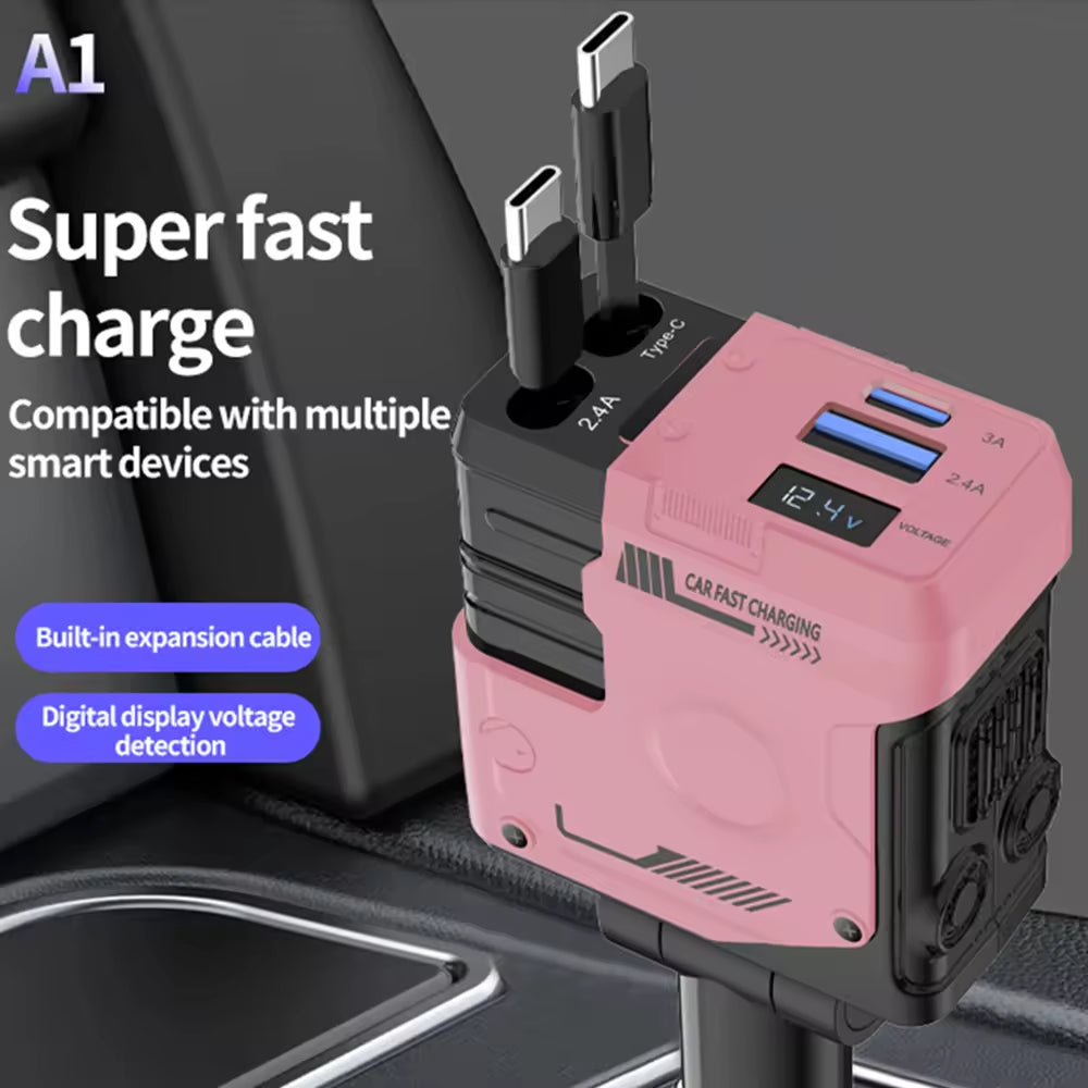 XICHAO 4 in 1 Mecha Wind Car Charger